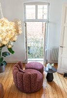 KFF Gaia Divano Big Lounge Sessel mit Hocker Ansicht von oben