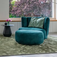 KFF Gaia Divano Big Lounge Sessel mit Hocker in Bezug Seven