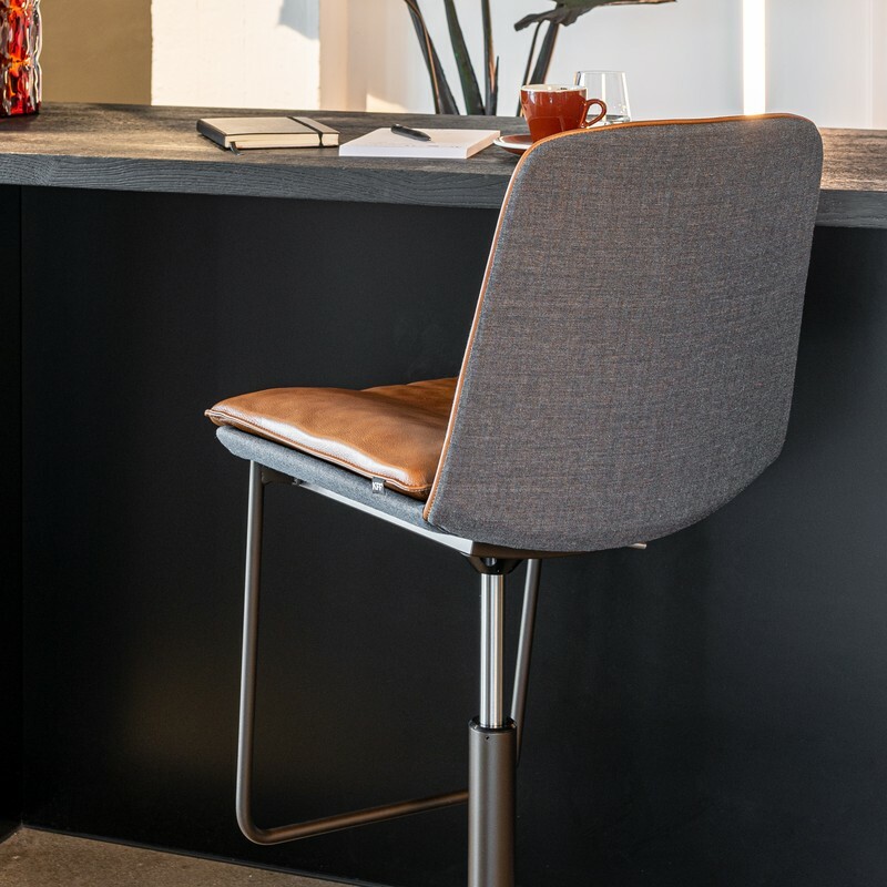 KFF Lhasa Barhocker drehbar | Sitzh&ouml;he verstellbar 62 - 82 cm