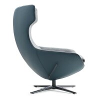 Leolux Caruzzo Sessel Pure mit kontrastierenden Bezügen Seitenansicht