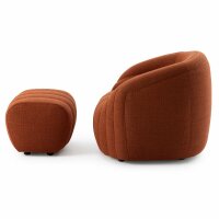 Pode Balini Clubsessel mit Hocker Seitenansicht