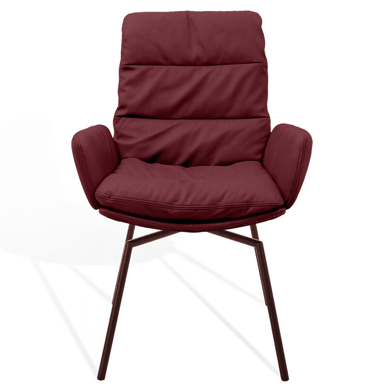 KFF Arva Armlehnstuhl 4-Fu&szlig;-Rundrohr-Kreuzgestell