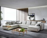 Signet Isla Polstergarnitur groß in U-Form mit Schlafsofafunktion (Variante 1)