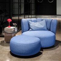 KFF Gaia Divano Lounge Sessel mit Hocker