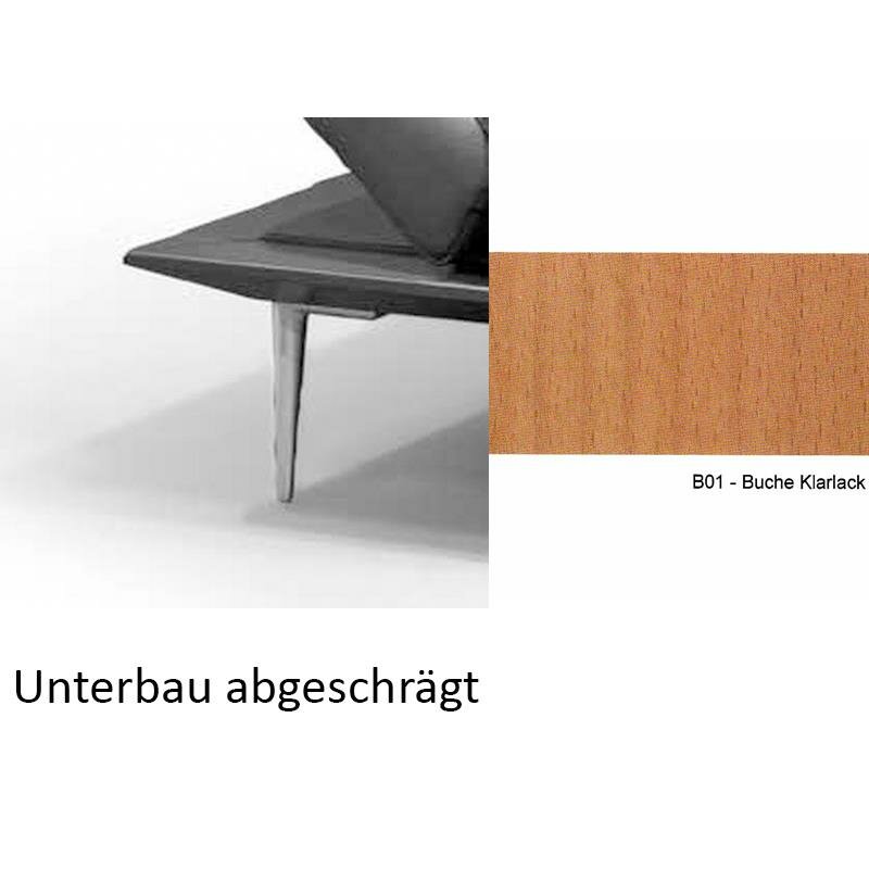 Unterbau abgeschrägt in Holz Buche natur